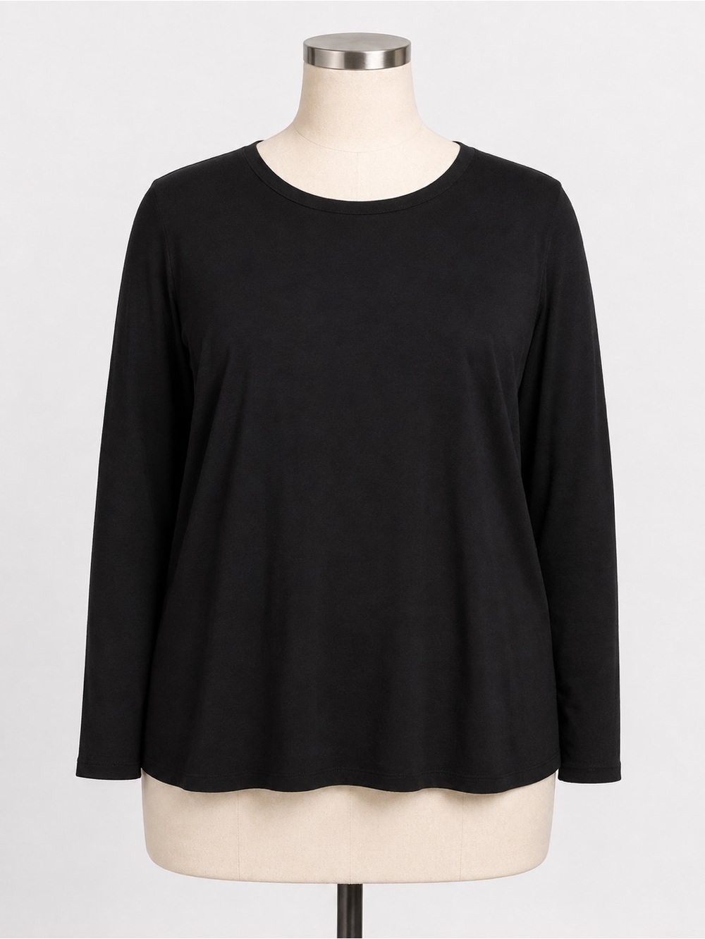 Madewell Crewneck Long-Sleeve Tee in SoSoft Cotton NWT Size 2X Black